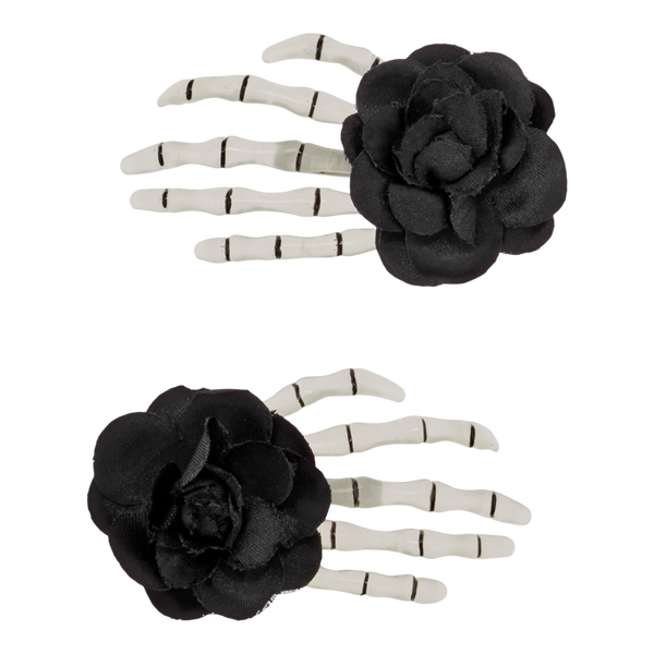 Conair Accessories Halloween Glow-in-the-Dark Skeleton Hand Salon Clips #4