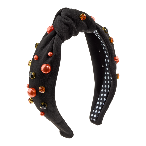 Conair Accessories Halloween Black Embellished Wrap Headband #2
