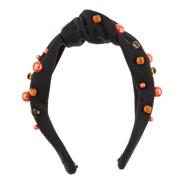 Conair Accessories Halloween Black Embellished Wrap Headband #3