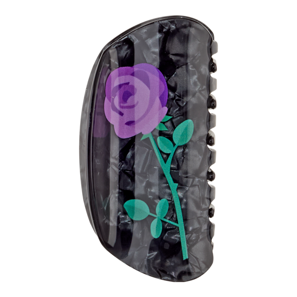 Conair Accessories Halloween Black Acrylic Claw Clip with Printed Flower #3