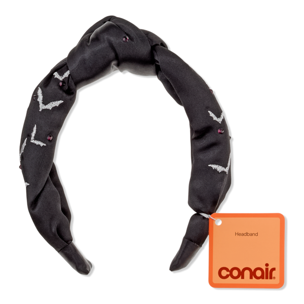 Conair Accessories Halloween Bat Embroidered Headband #1