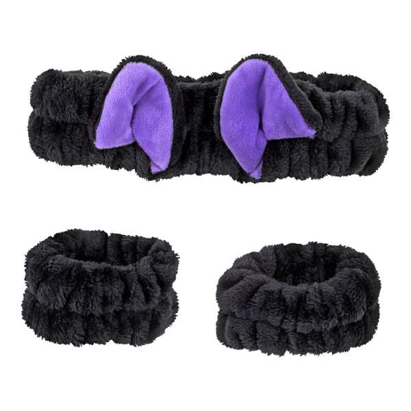 Conair Accessories Halloween Cat Spa Headwrap and Wristband Set #3