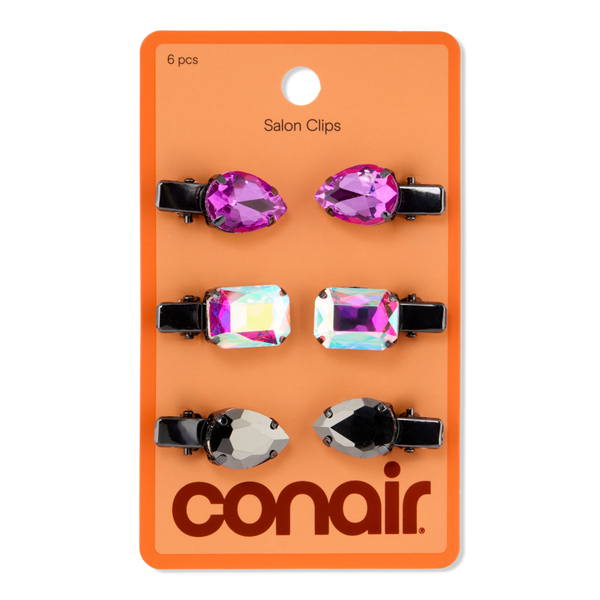 Conair Accessories Halloween Large Stone Salon Clips 6 Pack #1