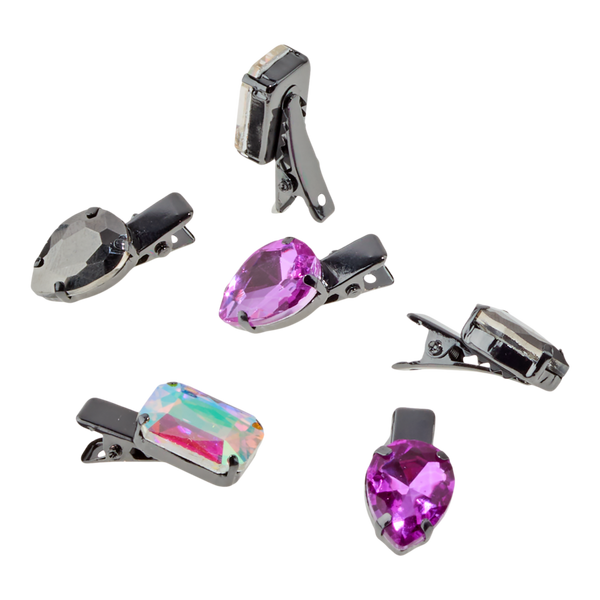 Conair Accessories Halloween Large Stone Salon Clips 6 Pack #2
