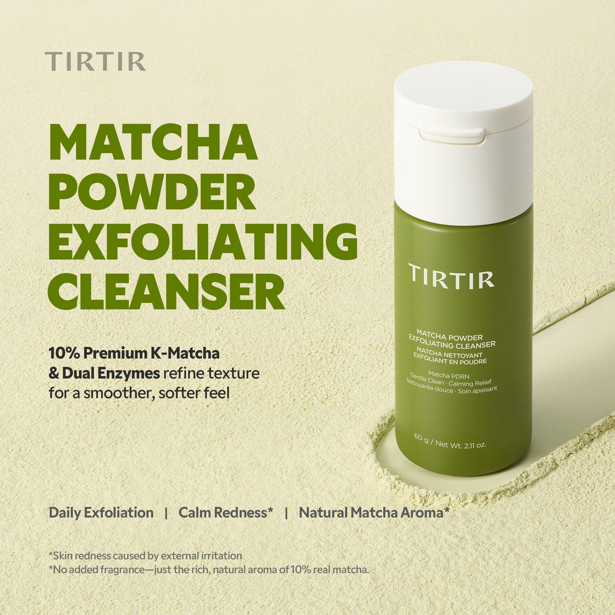 Отшелушивающая пудра для умывания с матчей и Pdrn Tirtir Matcha Pdrn — фото 3