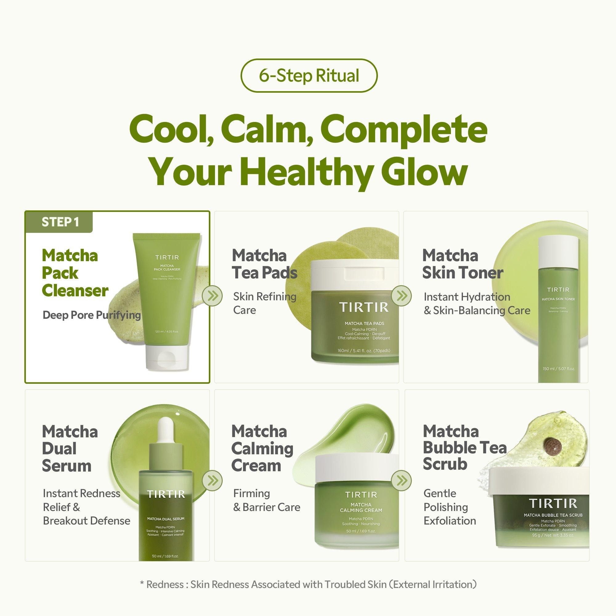 Очищающее средство-маска с матчей и Pdrn Tirtir Matcha Pdrn Pack — фото 7