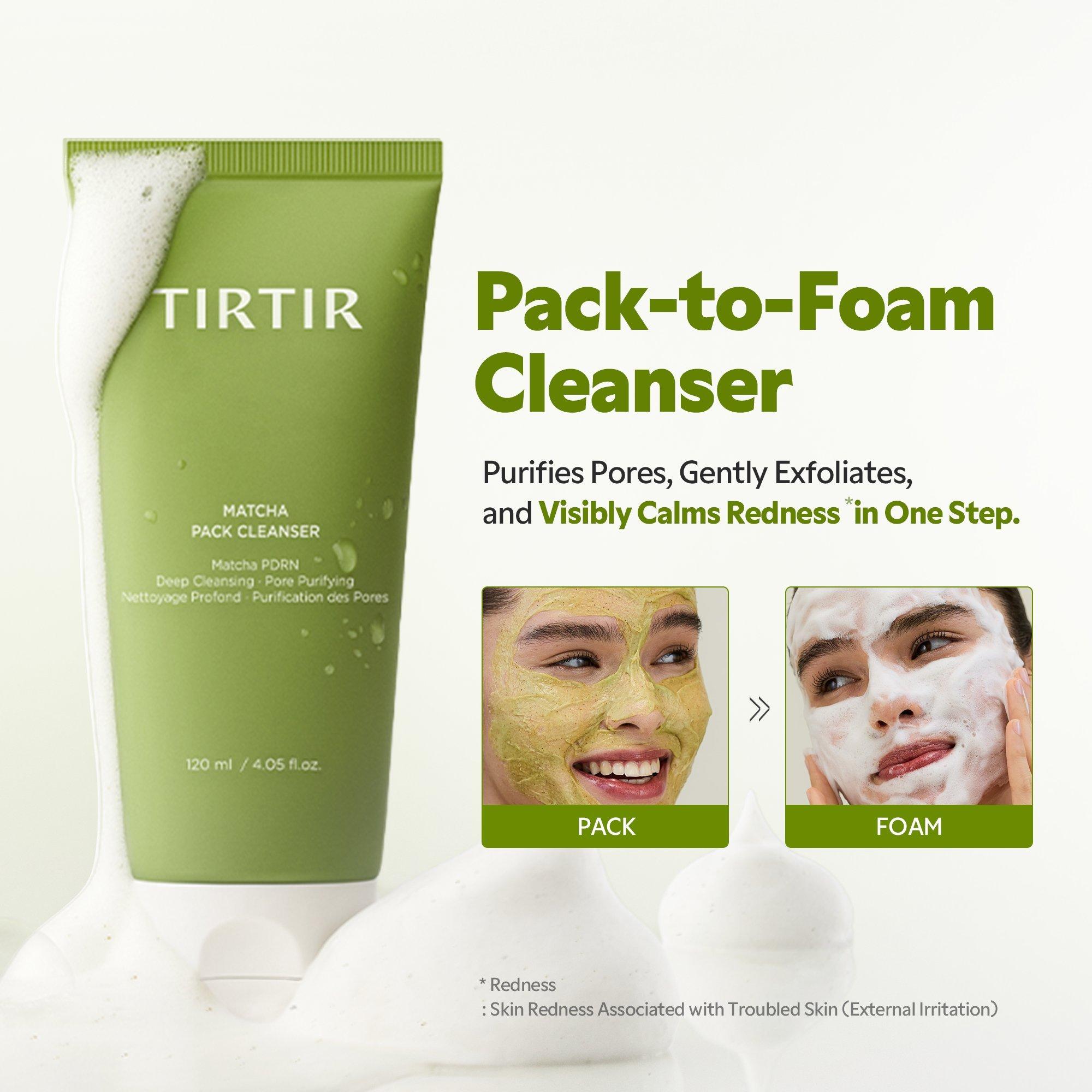 Очищающее средство-маска с матчей и Pdrn Tirtir Matcha Pdrn Pack — фото 8