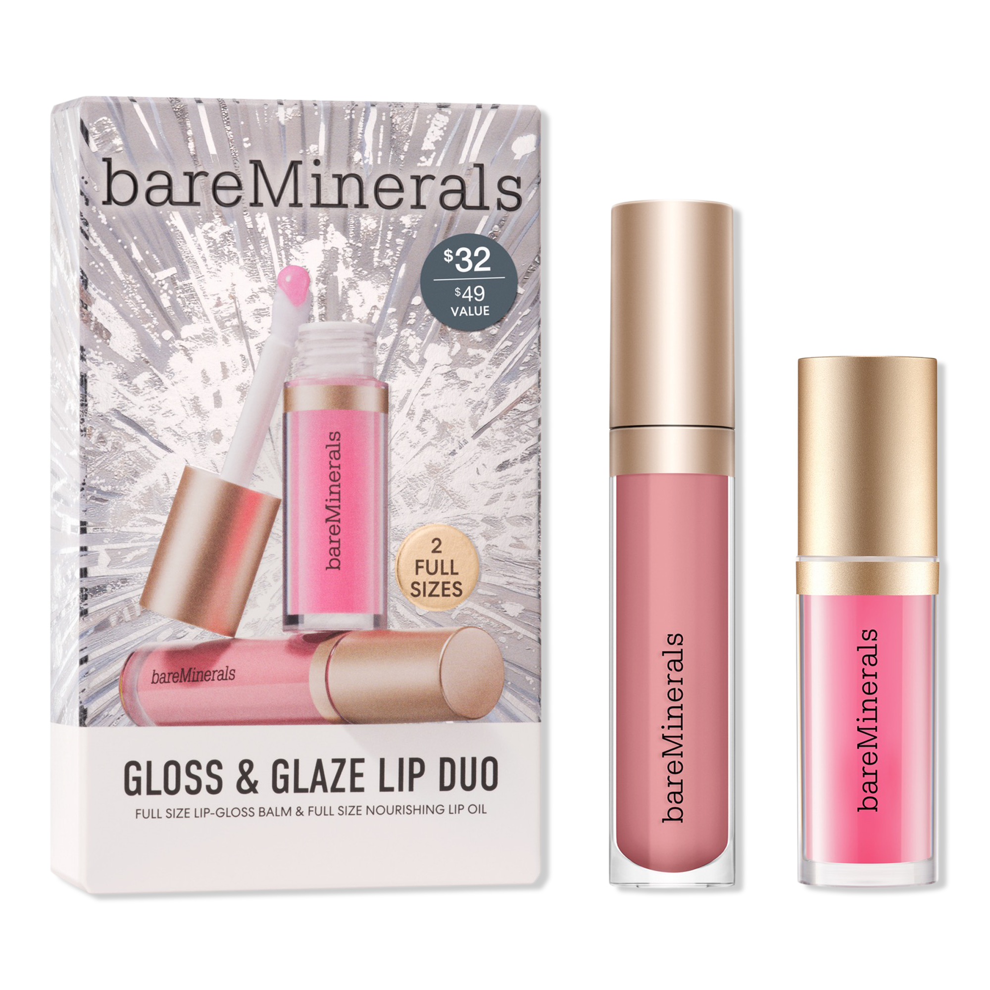 bareMinerals Gloss & Glaze Lip Gloss and Oil Duo #1