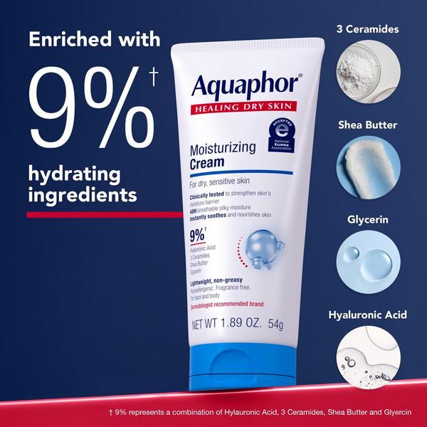 Aquaphor Moisturizing Face and Body Cream for Dry Sensitive Skin #3