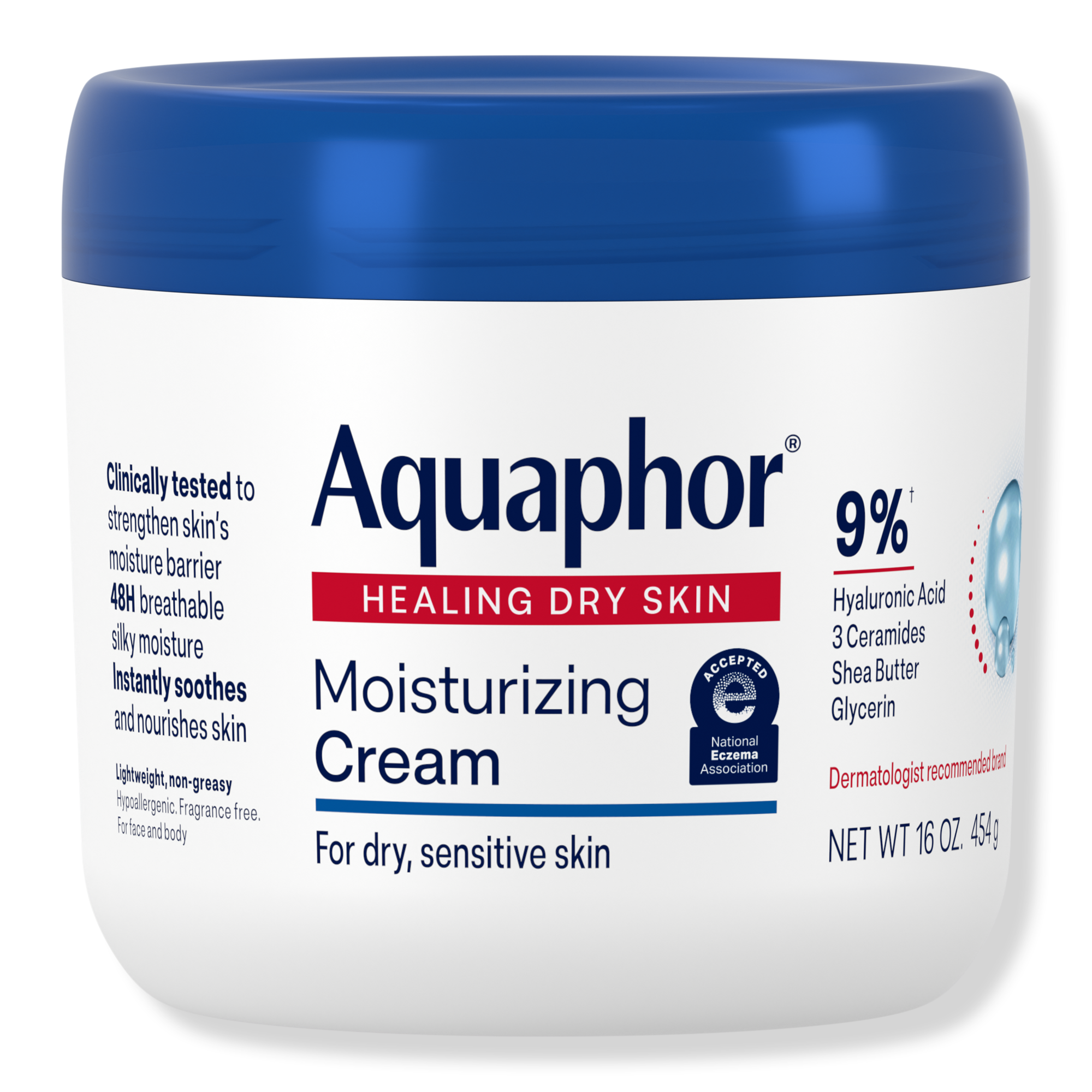 Aquaphor Moisturizing Face and Body Cream for Dry Sensitive Skin #1