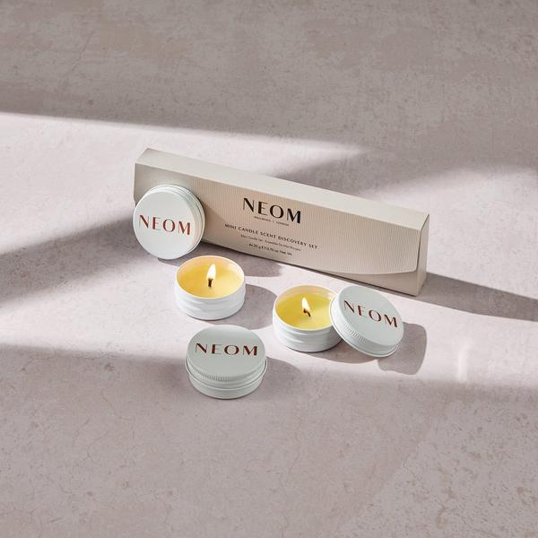 NEOM Wellbeing Mini Candle Scent Discovery Set #3