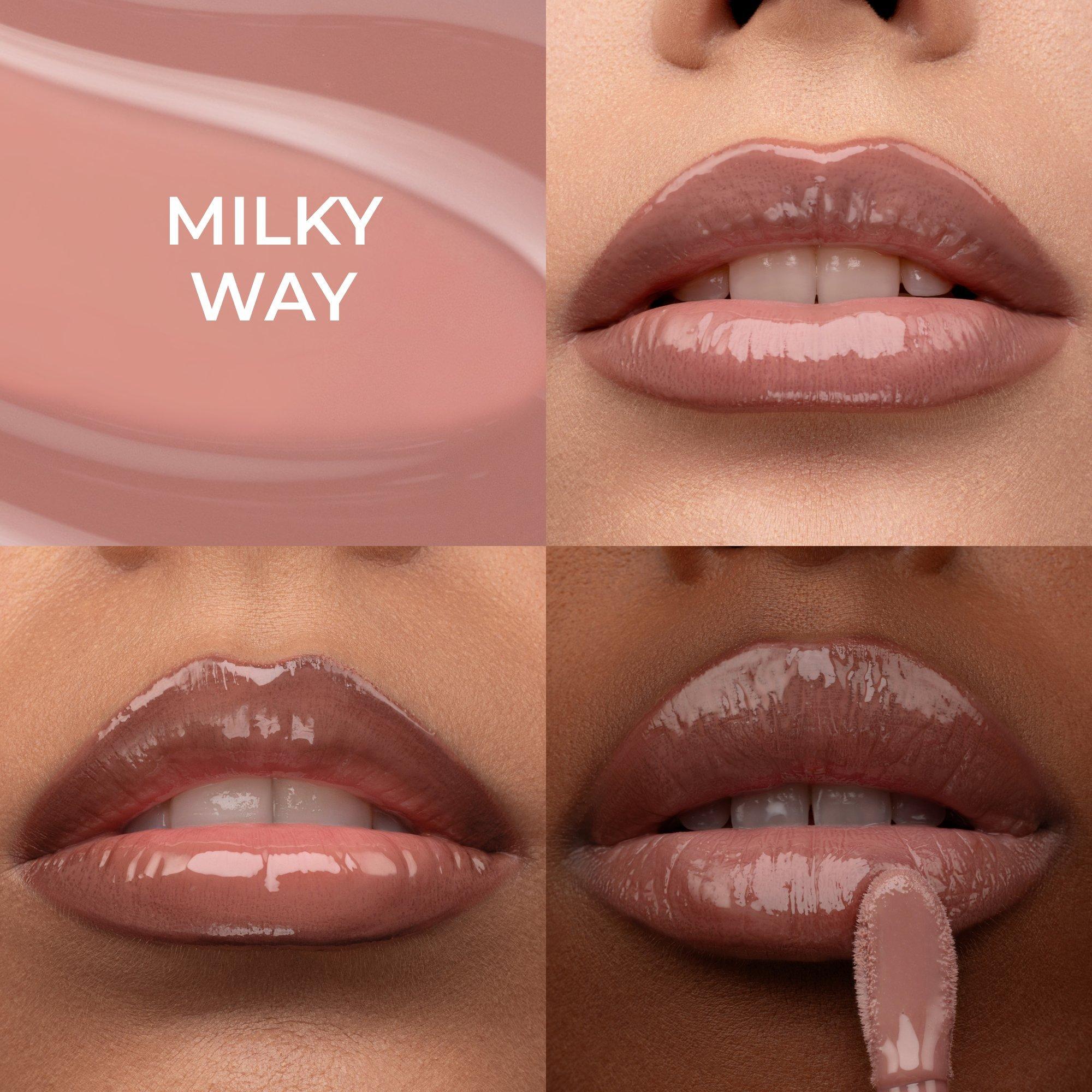 Молочный оттеночный блеск-бальзам для губ Natasha Denona Hy-Gloss, цвет: Milky Way — фото 3