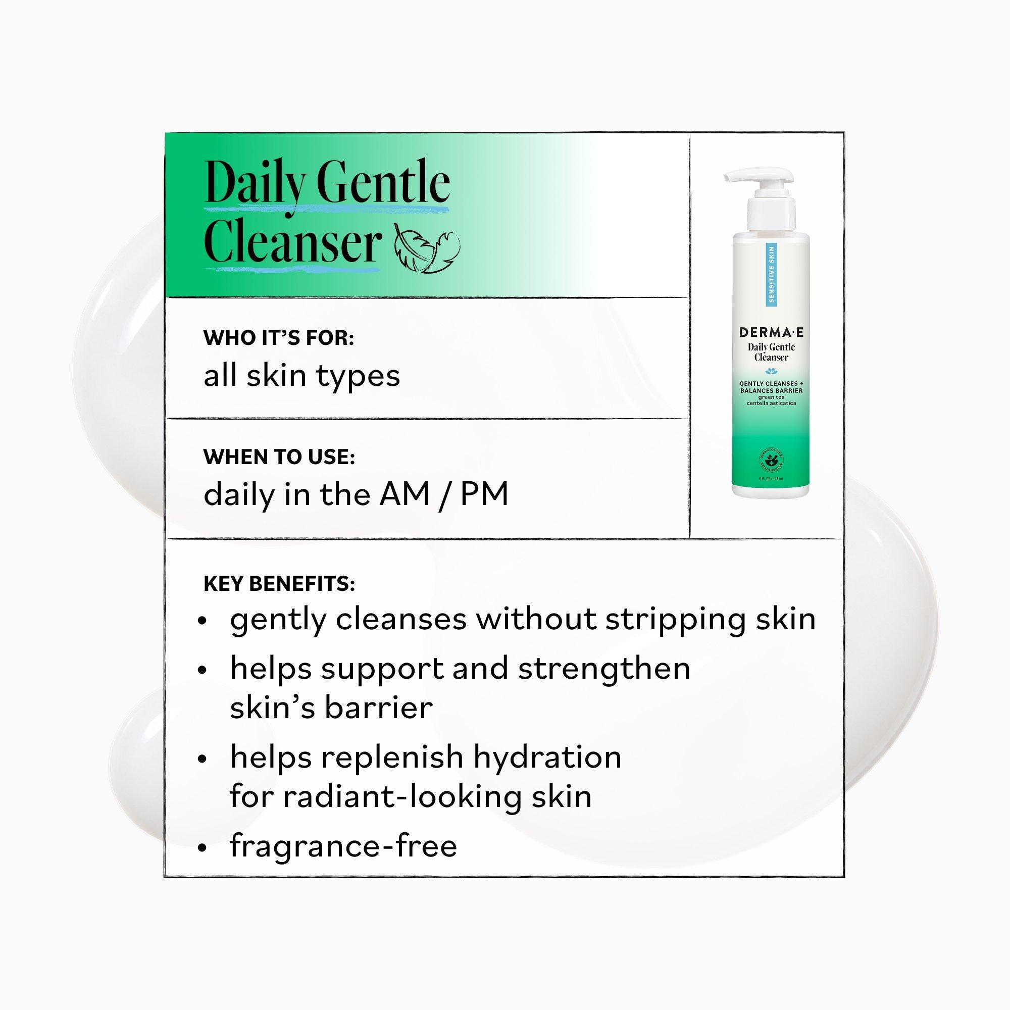 DERMA E Sensitive Skin Daily Gentle Cleanser — фото 6