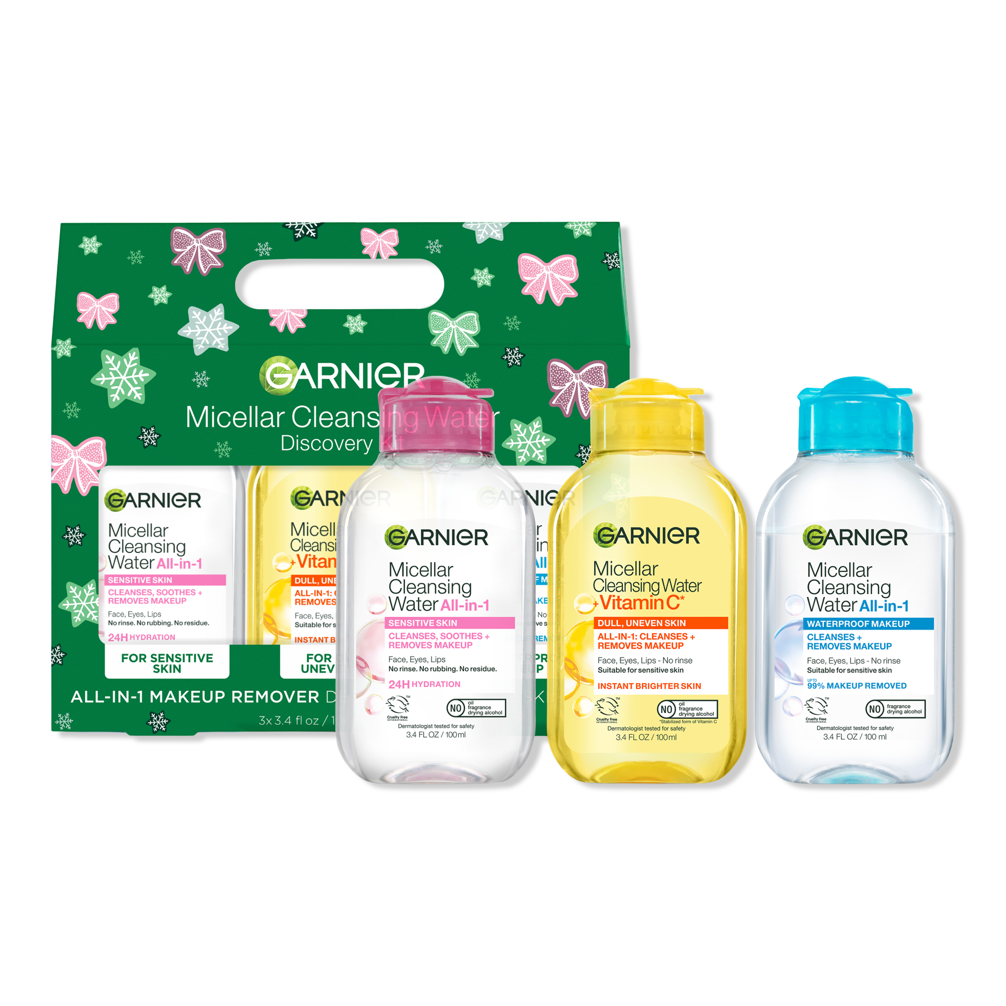 Праздничный набор мицеллярных средств для снятия макияжа Garnier SkinActive