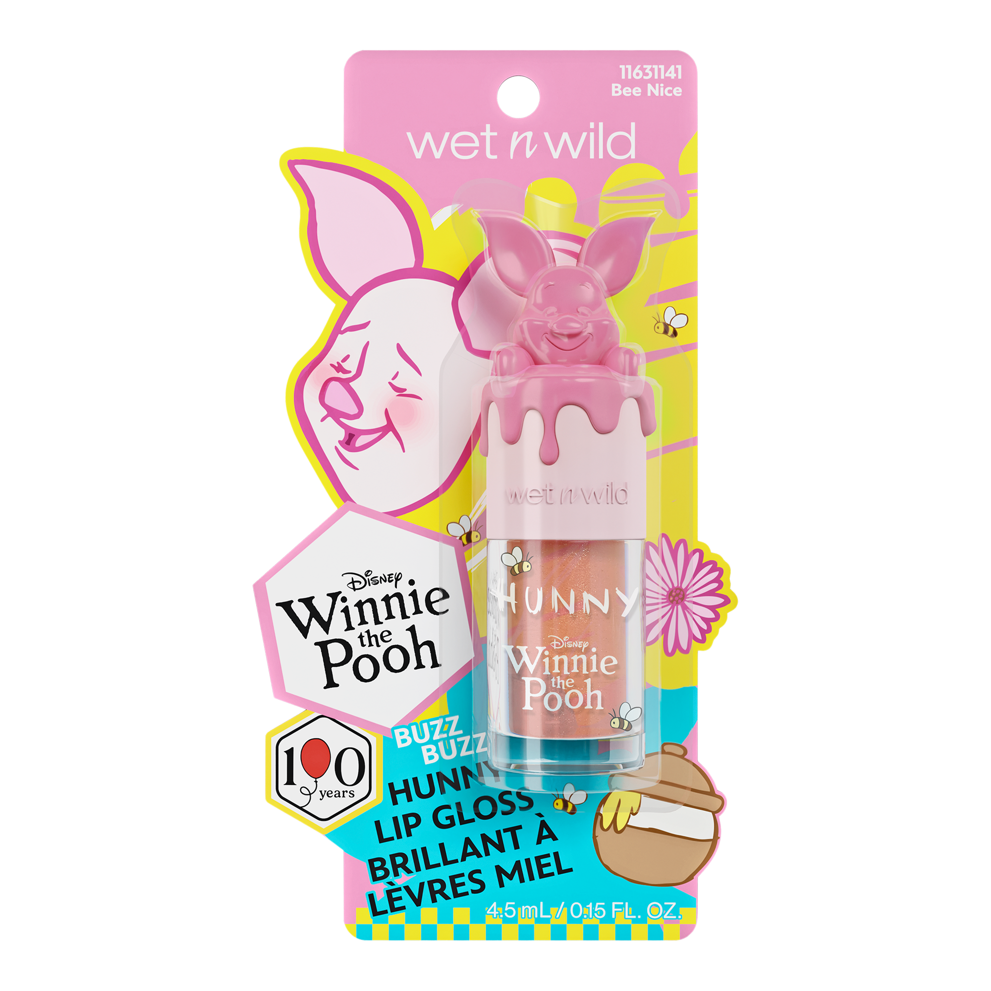Wet n Wild Buzz Buzz Hunny Lip Gloss - Piglet, цвет: Bee Nice — фото 6