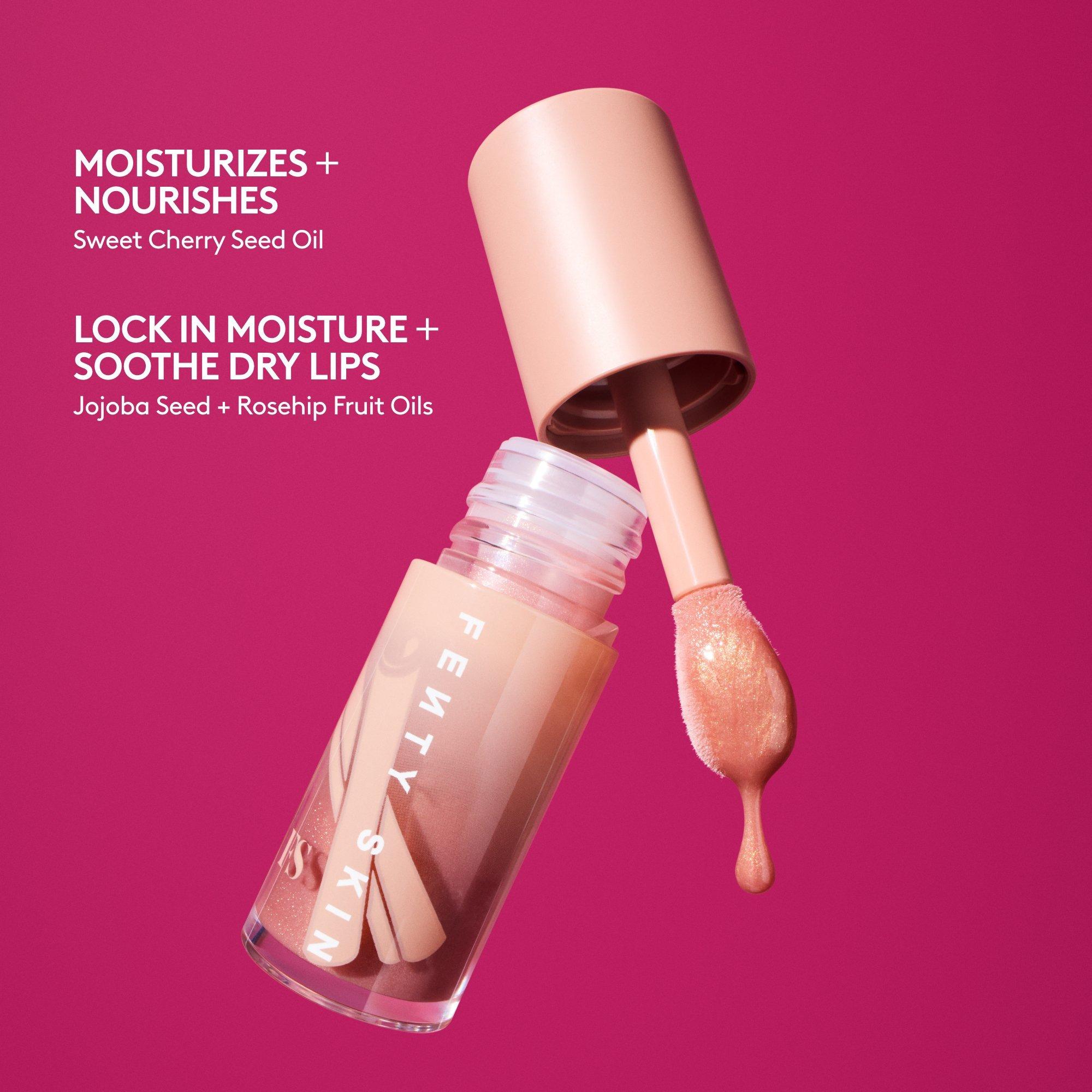 FENTY SKIN body Увлажняющее и укрепляющее масло для губ Fenty Skin Fenty Treatz, цвет: Коричный — фото 4