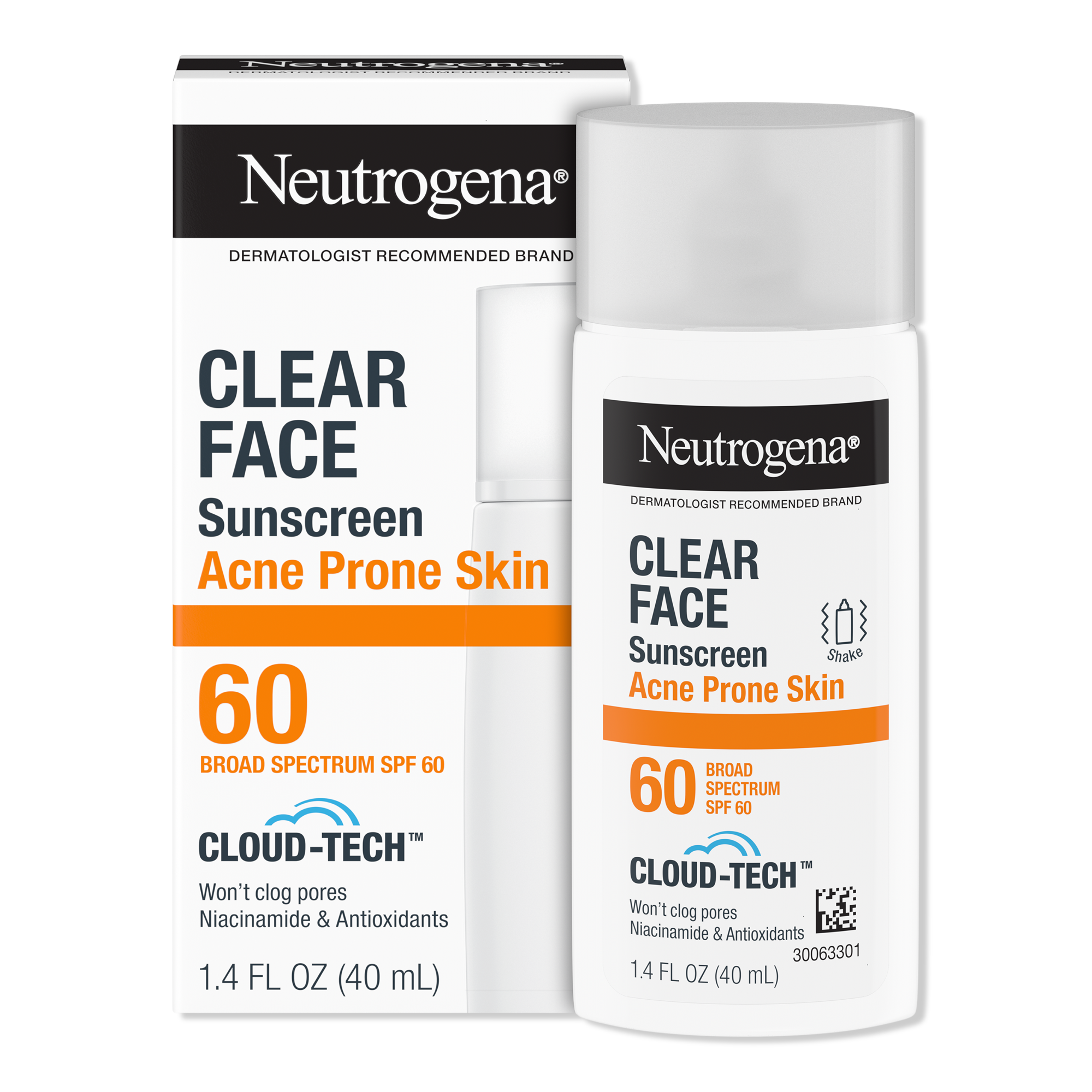 Neutrogena Clear Face Sunscreen Acne-Prone Skin Broad Spectrum SPF 60 — фото 1