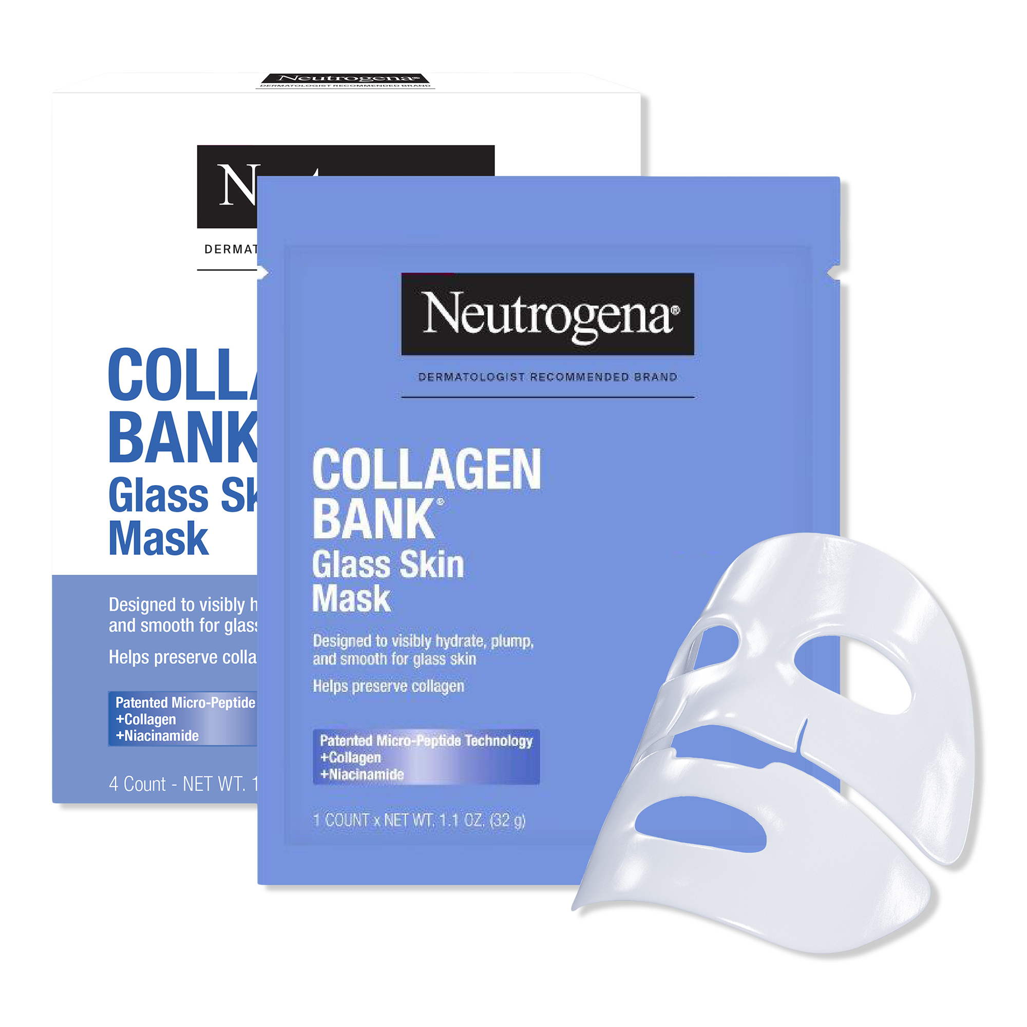 Маска для стеклянной кожи Neutrogena Collagen Bank Glass Skin