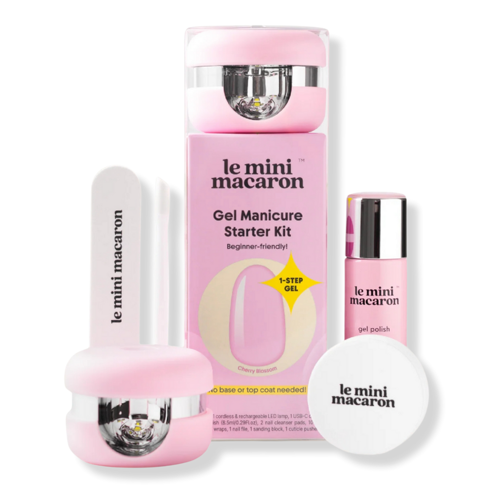 Le Mini Macaron 1-Step DIY Glossy Gel Manicure Kit - Cherry Blossom