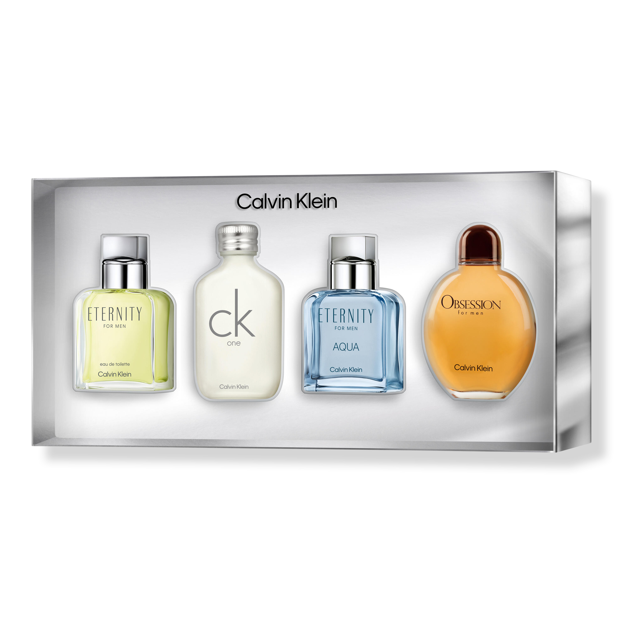 Calvin Klein Men's Eau de Toilette 4-Piece Mini Cologne Gift Set #1