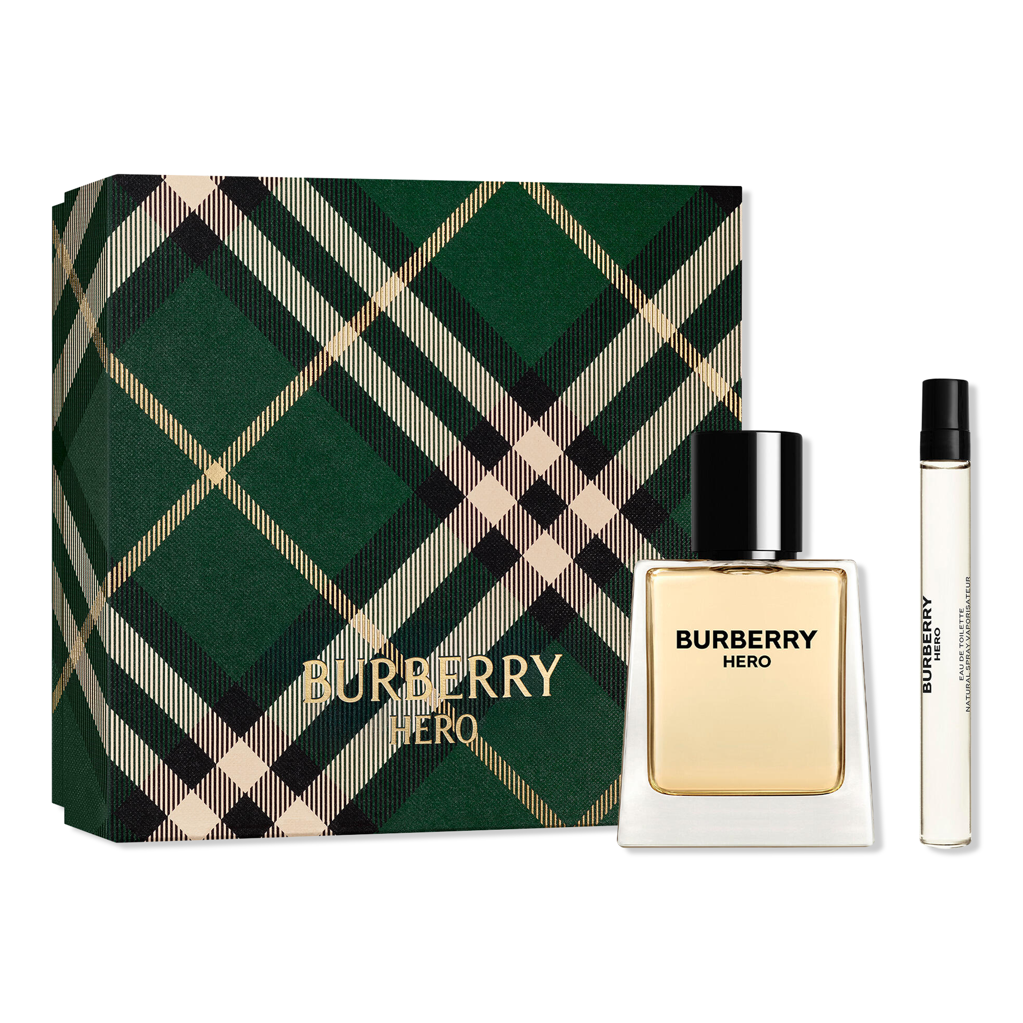 Burberry Hero Eau de Toilette and Travel Spray 2-Piece Cologne Gift Set #1