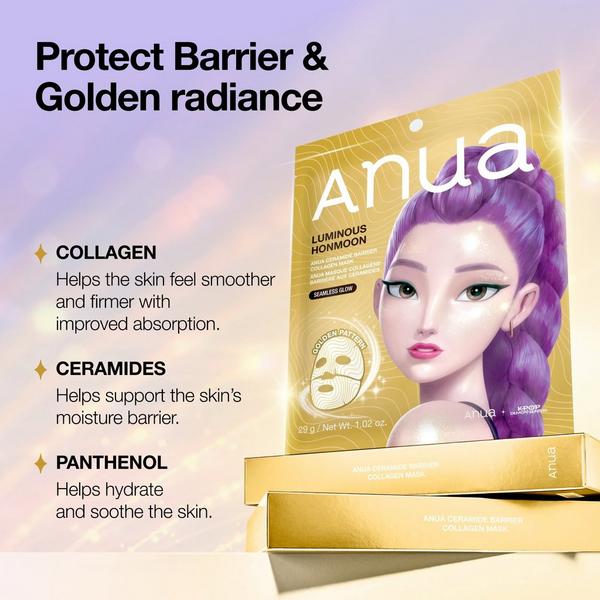 ANUA KPop Demon Hunters Ceramide Barrier Collagen Mask Golden Edition #6