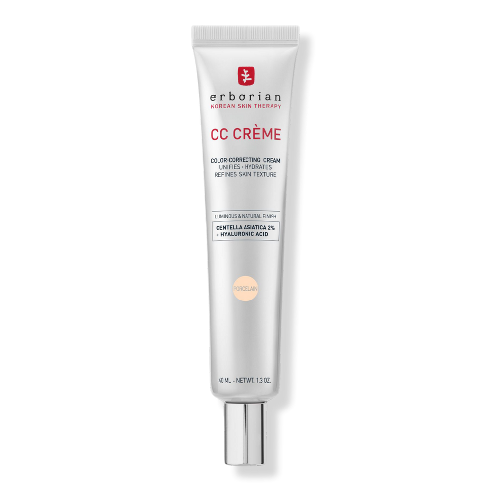 Erborian CC Cream Color-Corrector with Korean 2% Centella Asiatica & Hyaluronic Acid - Porcelain