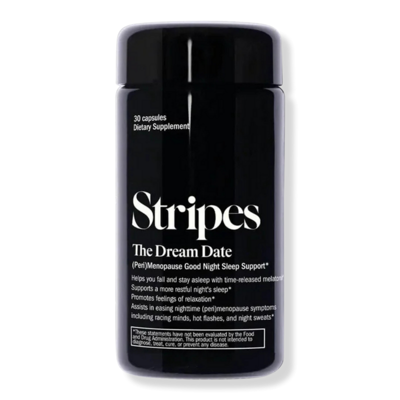 glutathione sleepy STRIPES BEAUTY by Naomi Watts - The Dream Date Good Night Sleep Support Supplement Pack:3 x 10 Tablets Glutathione Supplement | Glutathione كولاجين 200 دا