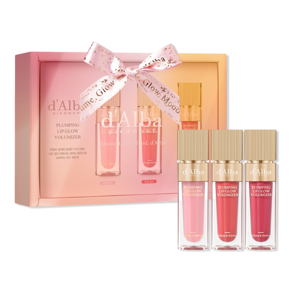 d'Alba Piedmont Plumping Lip Volumizer & Glow Gloss 3 Color Set #1