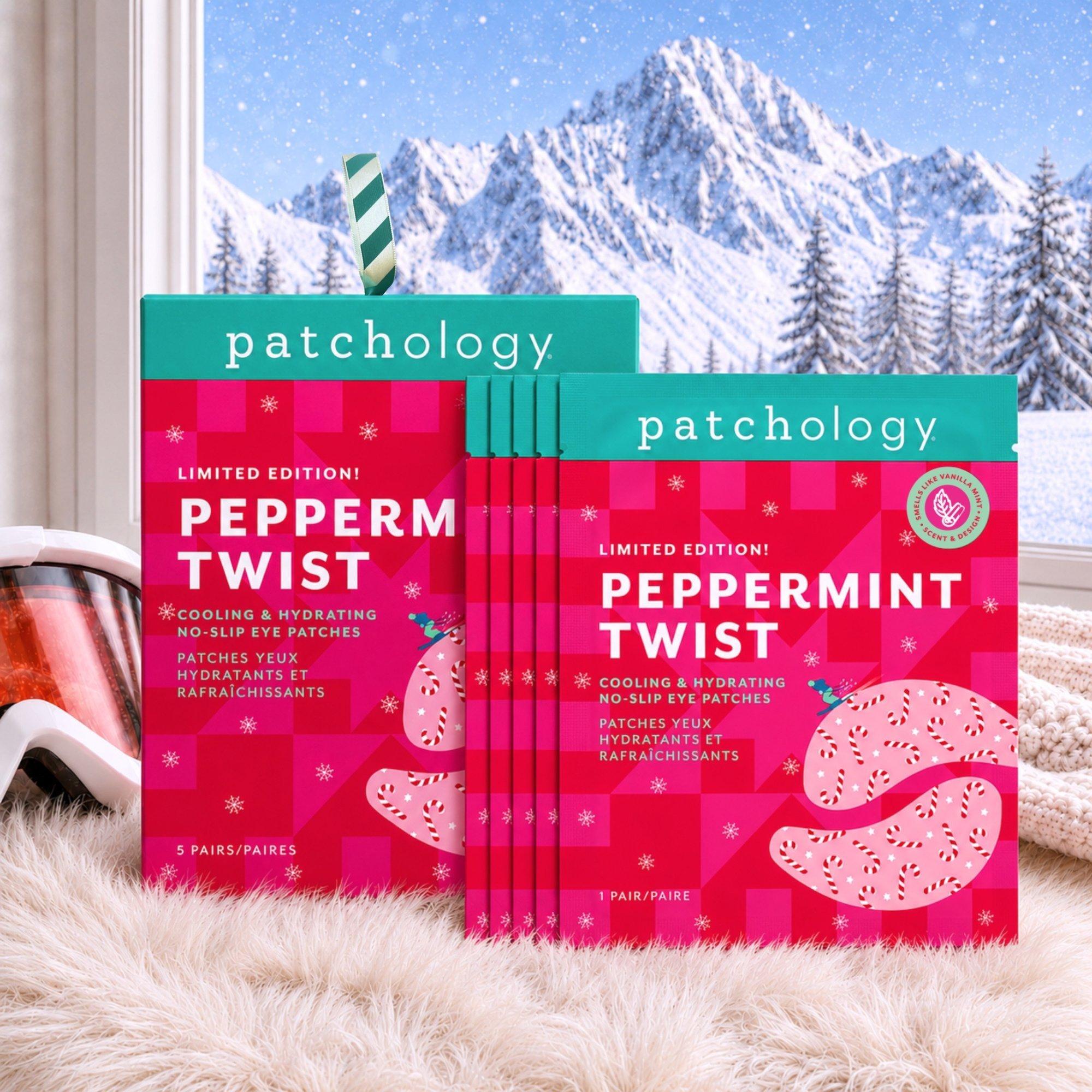 Охлаждающие увлажняющие нескользящие патчи для глаз Patchology Peppermint Twist — фото 2