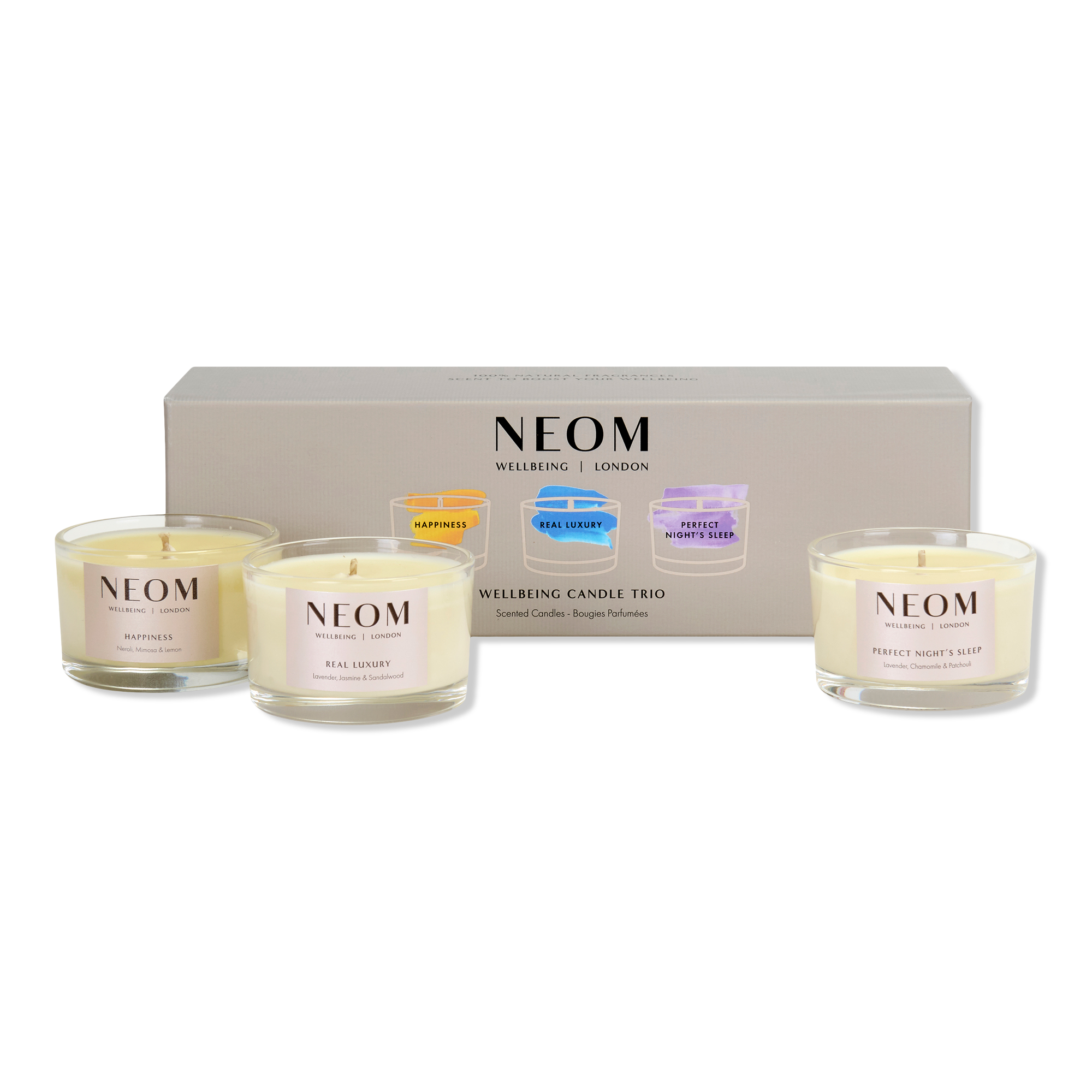NEOM Wellbeing Wellbeing Candle Trio #1
