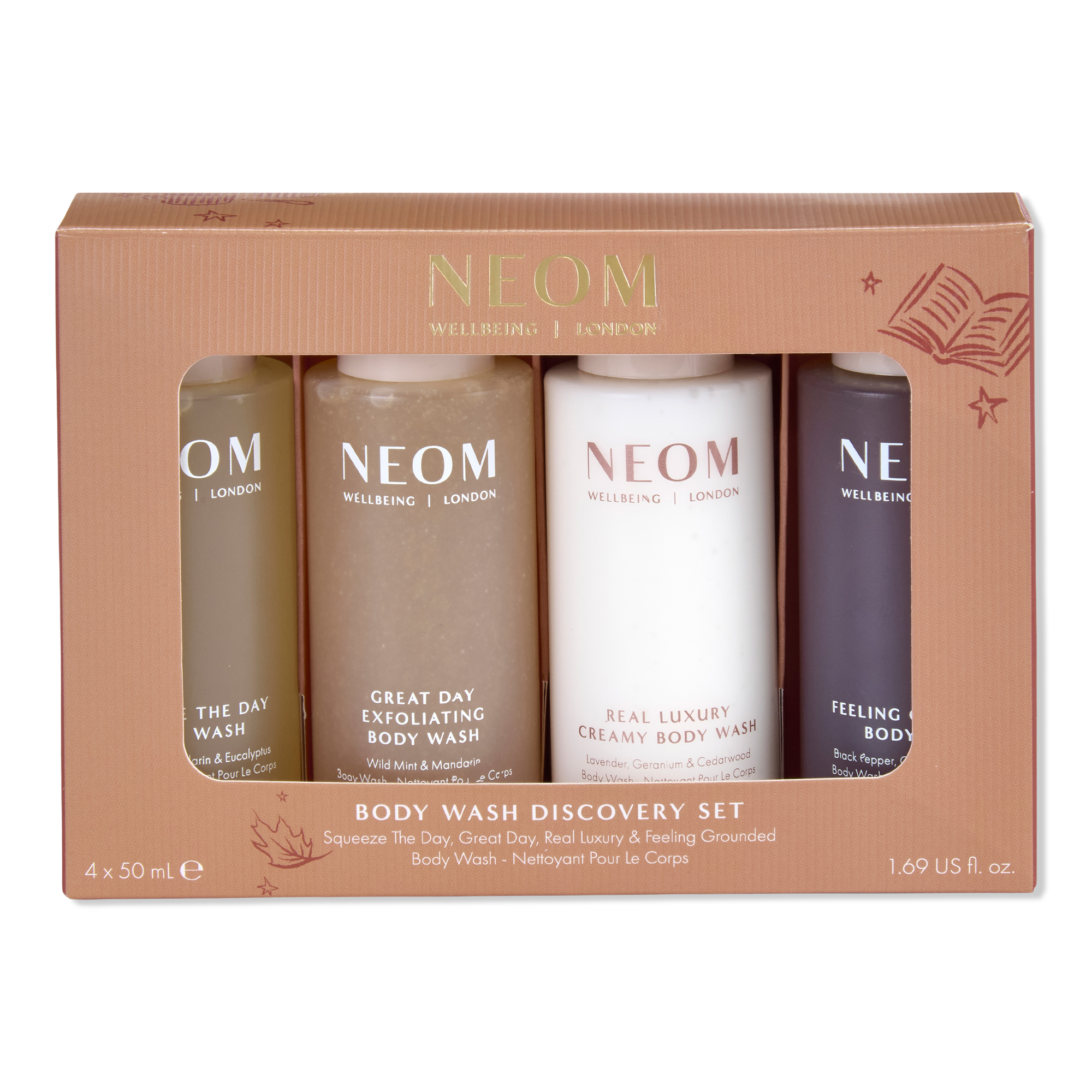 Набор гелей для душа Neom Wellbeing Discover — фото 1