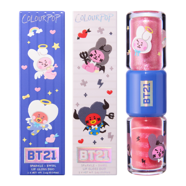 ColourPop ColourPop X BT21 Sparkle + Swirl Lip Gloss Duo Royal N' Tough #3