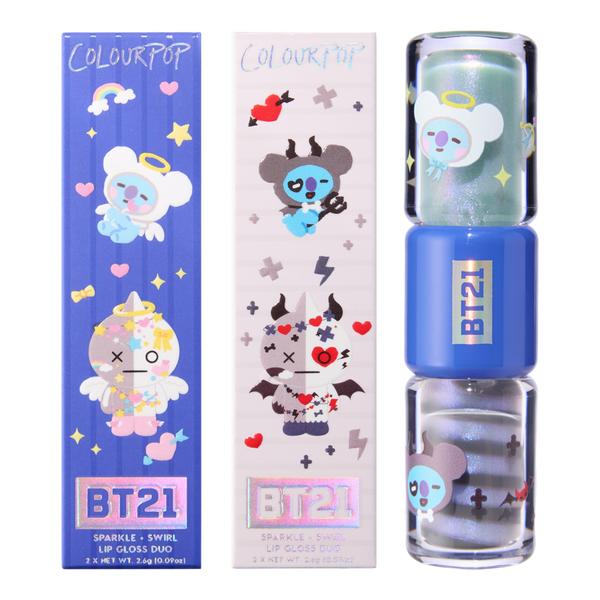 ColourPop ColourPop X BT21 Sparkle + Swirl Lip Gloss Duo Sleepy N' Protective #3