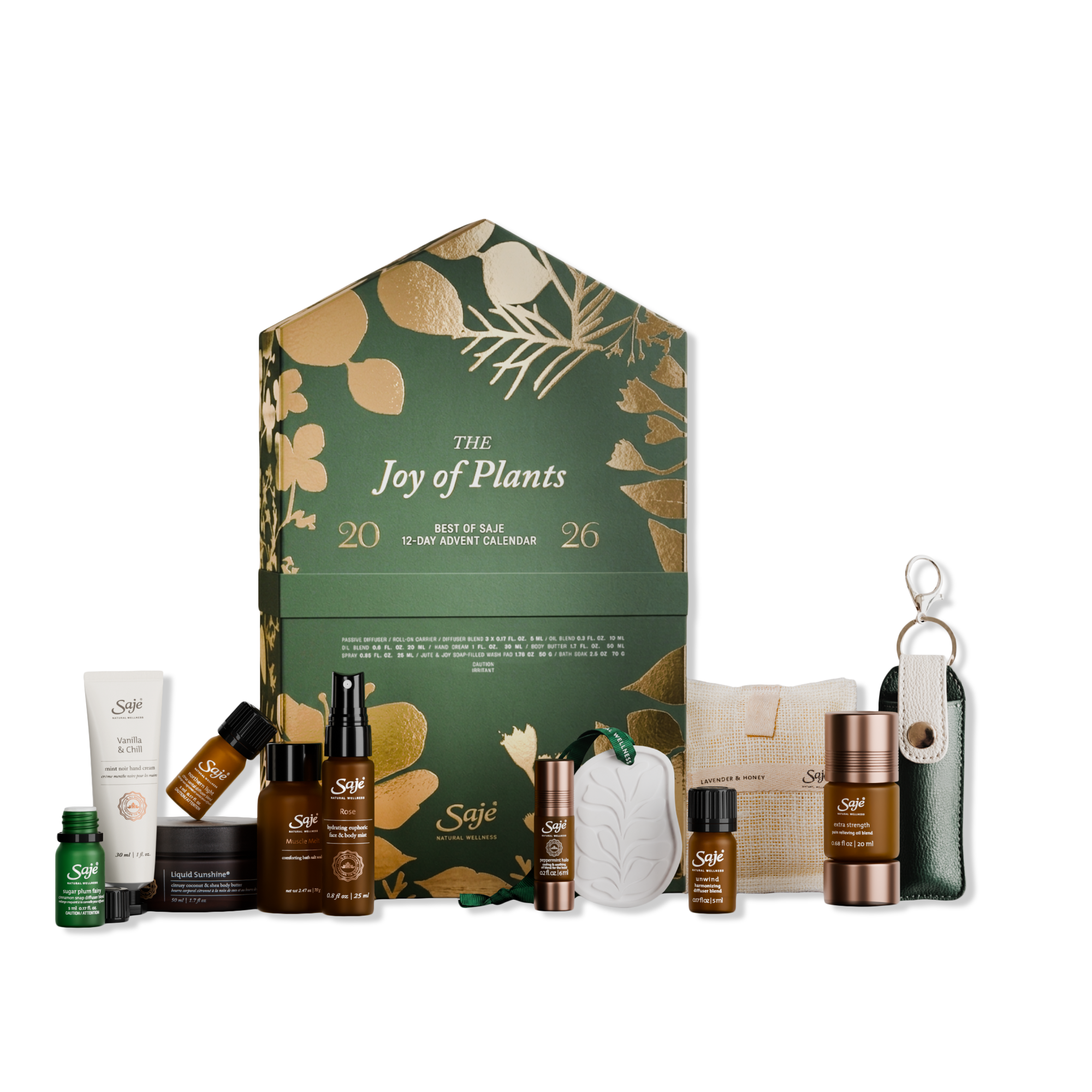 Saje Natural Wellness The Joy of Plants, Best of Saje 12-Day Advent Calendar #1