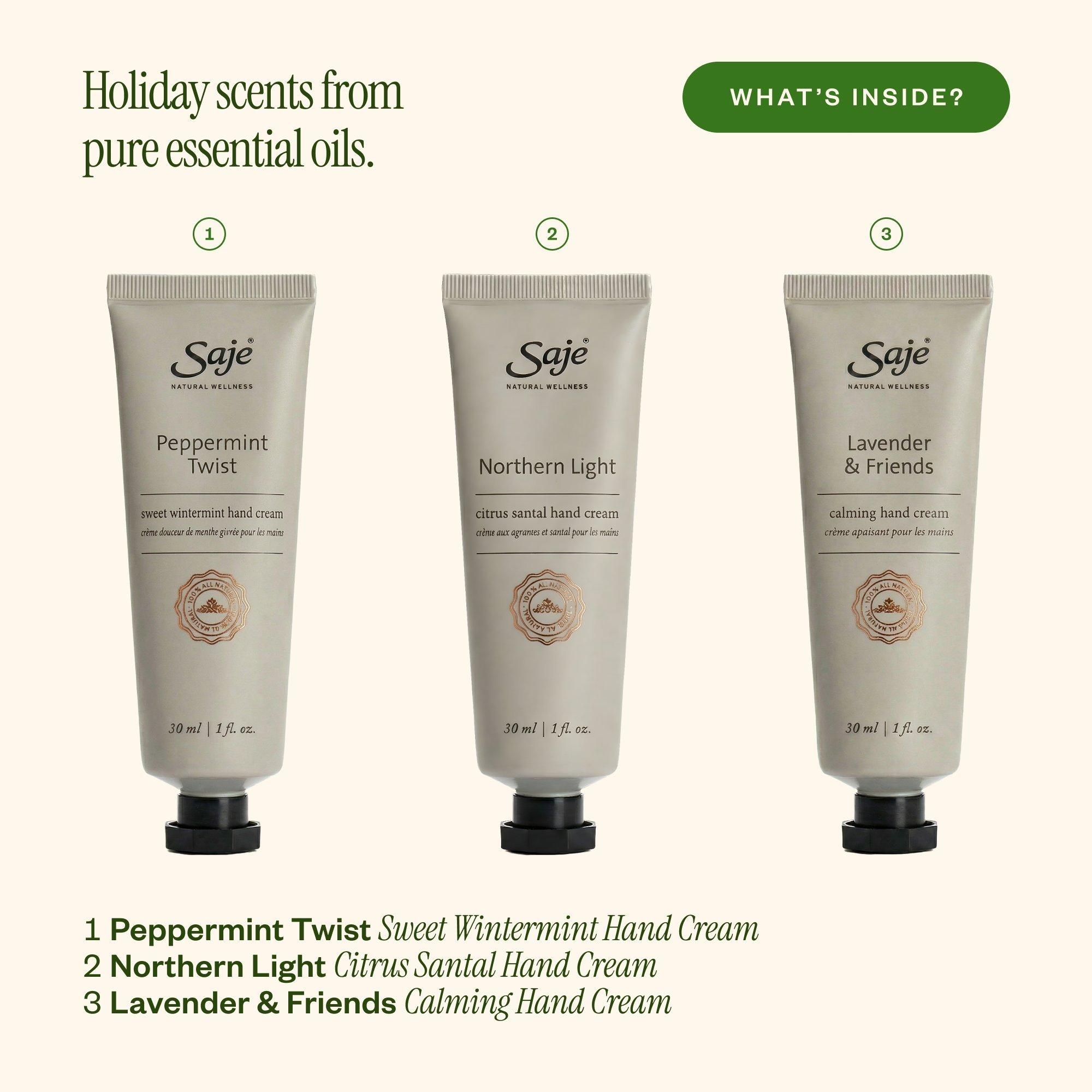 Saje Natural Wellness Hand-Picked Bliss Nourishing Hand Cream Trio — фото 3
