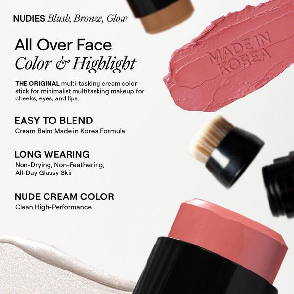 NUDESTIX The Nude Face Set: 3-Step Blush Bronze Glow #7
