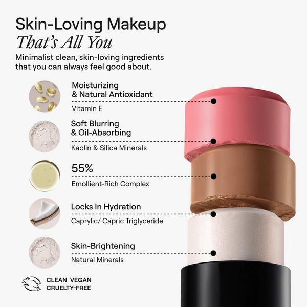 NUDESTIX The Nude Face Set: 3-Step Blush Bronze Glow #8