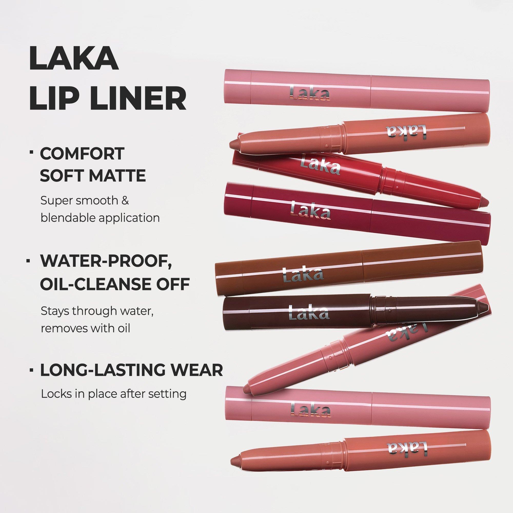 Laka Lip Liner, цвет: 02 Замшевый розовый — фото 6