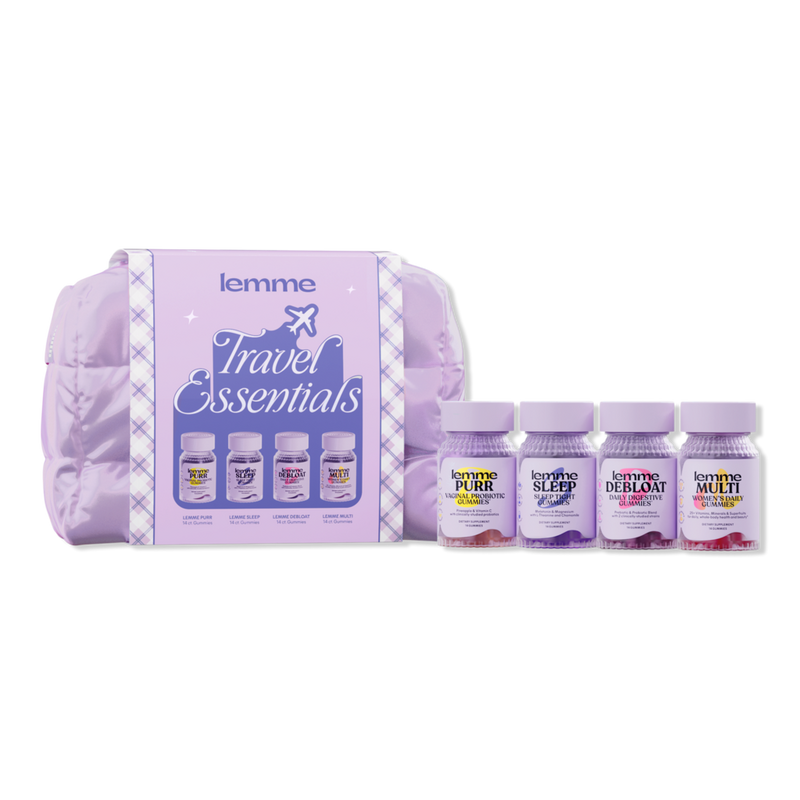 Lemme - Travel Essentials Kit: Purr, Sleep, Debloat, and Multi