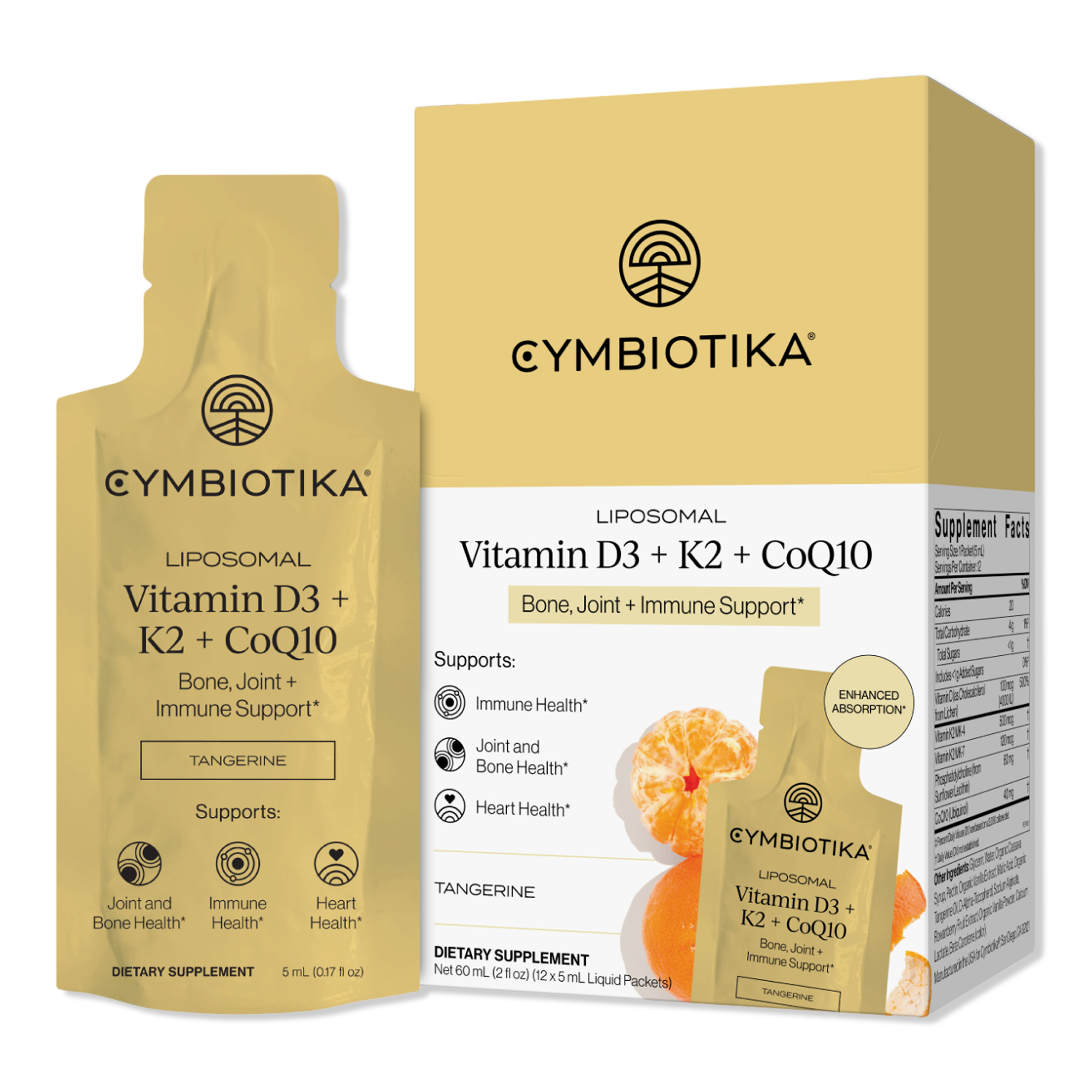 Cymbiotika Liposomal Vitamin D3 + K2 +CoQ10 #1