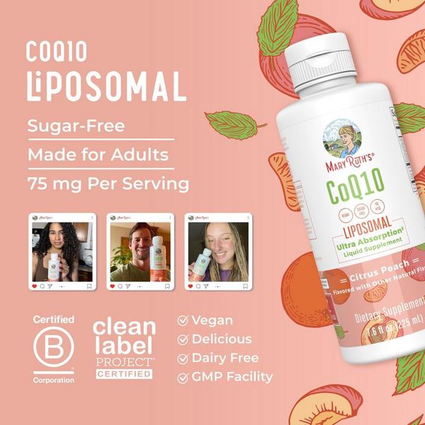MaryRuth's CoQ10 Liposomal Citrus Peach #2