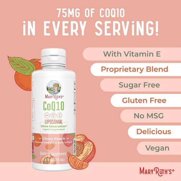 MaryRuth's CoQ10 Liposomal Citrus Peach #3