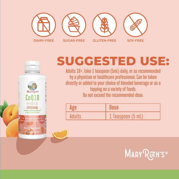 MaryRuth's CoQ10 Liposomal Citrus Peach #5