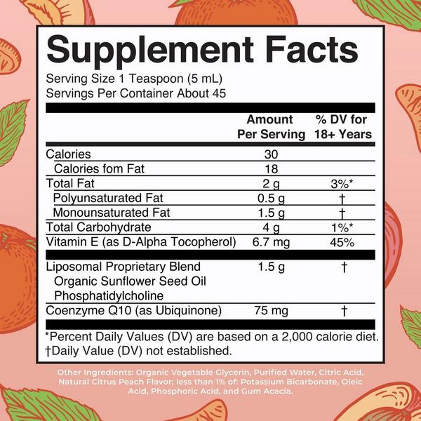 MaryRuth's CoQ10 Liposomal Citrus Peach #7