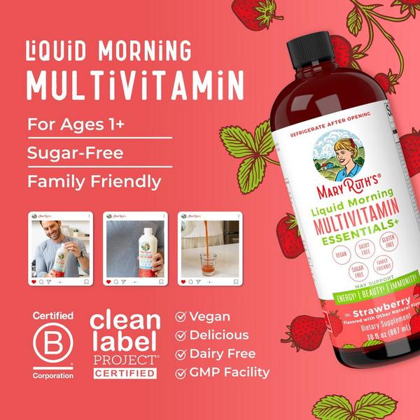 MaryRuth's Liquid Morning Multivitamin Essentials+ Strawberry #2