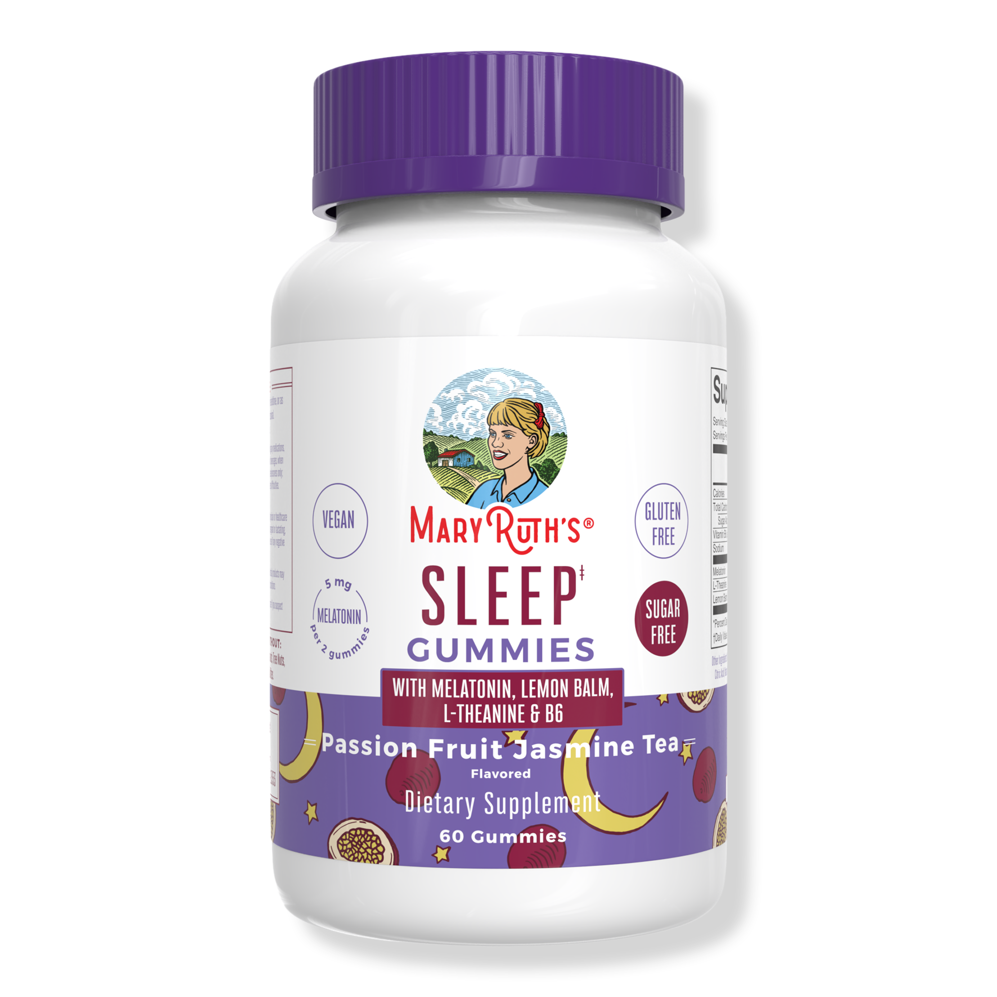 MaryRuth's Adult Sleep Gummies With Melatonin Sugar Free Passionfruit Jasmine Tea #1