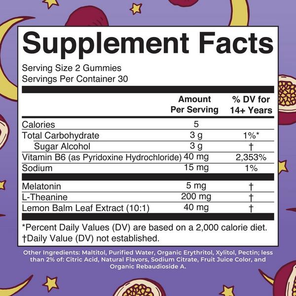 MaryRuth's Adult Sleep Gummies With Melatonin Sugar Free Passionfruit Jasmine Tea #7