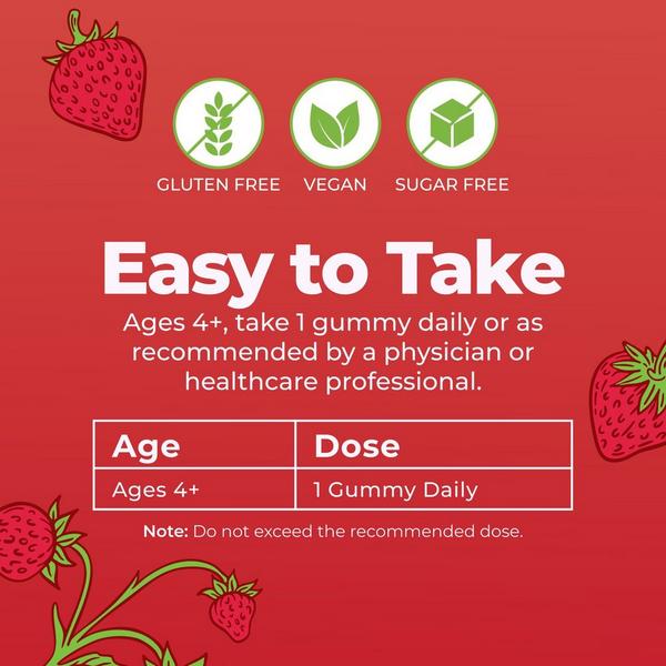 MaryRuth's Organic D3 + B12 Gummies Strawberry #5