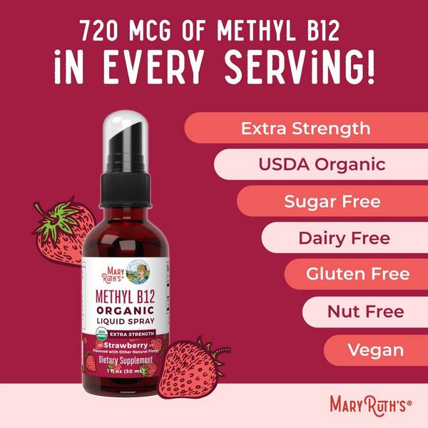 MaryRuth's Organic Methyl B12 Spray Strawberry #3